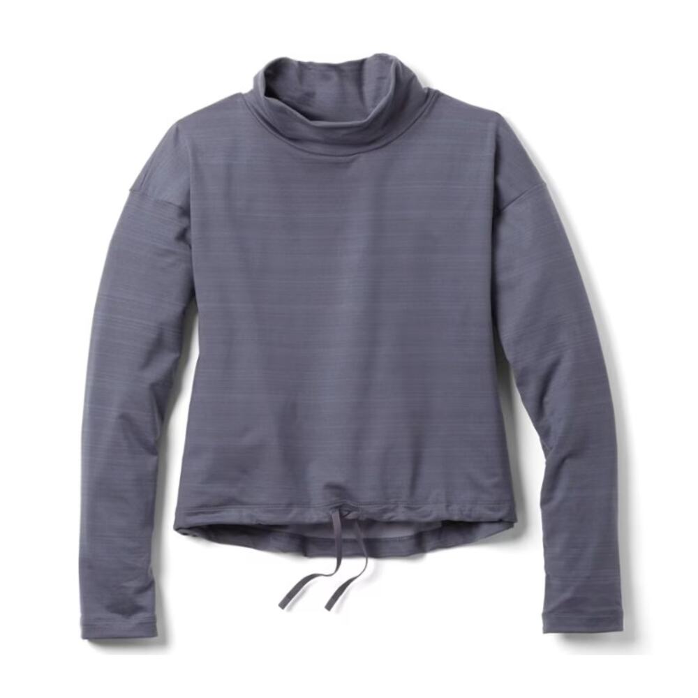REI Take Your Time Long Sleeve Pullover Sweatshirt-Odyssey Gray Heather/Blue XL